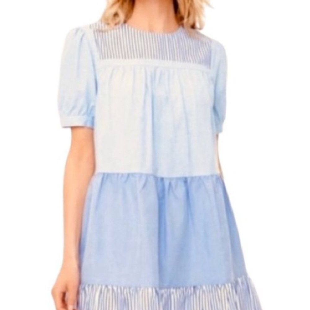 Pomander Place Blue Midi Dress